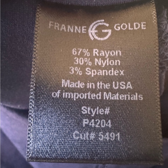 Franne Golde Perfect Ponte Slim Pant in Black Size M - Picture 8 of 10